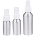 thumbnail image 1 of BRIGHTFUFU 10Pc 30ML 50ML 100ML Botella de perfume de aluminio Boquilla de pulverización Botella Botella desinfectante de manos Botella de viaje Botella de líquido recargable de aluminio (Blanco), 1 of 8