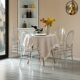 thumbnail image 3 of Fabulaxe QI004660.CL Modern Acrylic Crystal Ice Chair, Florence Dining Chair, Stackable Transparent Seating for Events and Weddings, Single, 3 of 9