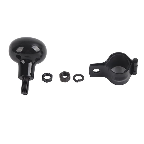 Perilla giratoria para volante de coche, universal, negra, resistente, con mango en forma de bola