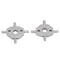 thumbnail image 3 of Tapa de boquilla limpiaparabrisas para faros delanteros, pivote resistente al desgaste, repuesto cruciforme de aleación de aluminio para Jaguar tipo XS, 2 uds., 3 of 8