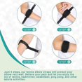 thumbnail image 3 of 2pc Tennis Elbow Brace Support Strap, Golfers With Compression Pad, 3 of 5