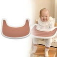 thumbnail image 2 of High Chair Placemats 2 Pieces Of High Chair Placemats Silicone Clean And Suitable For Stokke High Chair Tray Cover Suitable For Stokke High Chair Tray (gre, 2 of 6