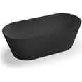 thumbnail image 6 of Ruvati USA RVB6750WH 67 in. Omnia epiStone Solid Surface Oval Freestanding Bath Tub, Matte White, 6 of 6