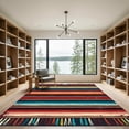 thumbnail image 2 of ODIKA 3'x5' Machine Washable Non-Slip Area Rug, Southwestern Burnt Orange High Traffic Rug, Orange, 1116603, 2 of 7