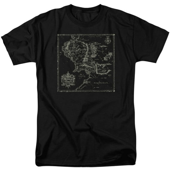 Lord Of The Rings - Map Of Me - Short Sleeve Shirt - XXXXXXX-Large