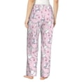 thumbnail image 3 of Balery Cute Rabbit Flower print Women's Pajama Pants,Ultra Lightweight Pjs,Lounge Pant-X-Large, 3 of 9