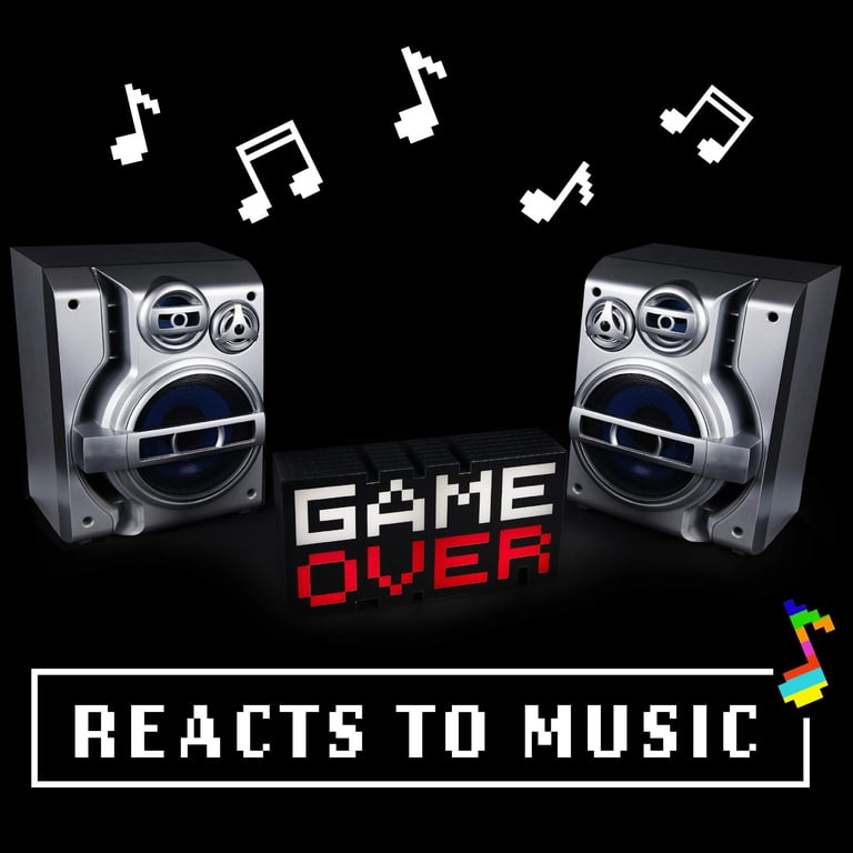 Game Over V3 Light - Retro Gaming Themed, 8-bit Era Inspired