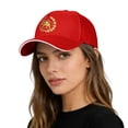 thumbnail image 2 of Lispipm Casual Cotton Baseball Cap for Men and Women Outdoor Adjustable Dad Hat for Hiking Sports Unisex Soft Trucker Caps Red, 2 of 6