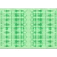 thumbnail image 1 of Ahgly Company Machine Washable Indoor Rectangle Transitional Green Area Rugs, 2' x 5', 1 of 7
