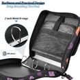 thumbnail image 4 of FORMRS Zipper Binder with Shoulder Strap 2-inch Ring 500 Sheet Capacity File Bag, Halloween Purple Ghosts, 4 of 5