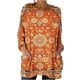 thumbnail image 3 of TaTaai Women’s Casual Round Neck Print Long Sleeve Blouse With Pockets Loose Fit Patterned T Shirts Soft Polyester Daily Holiday Travel Top Gift, 3 of 7
