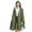 Army Green, variant on Trendy Unisex Cape Coat Lightweight Windproof Outdoor Rain Poncho With Color Block Design For All Seasons