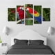 thumbnail image 3 of Cuadro decorativo Cuadros Abigail Guacamayas 5 piezas moderno, 3 of 5