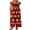 Red, variant on DOKOTOO Jumpsuits for Women Boho Casual Cap Sleeve High Waist Wide Leg Jumpsuits Overalls Dark Blue M US8-10