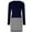 Dark Blue, variant on Womens Work Clothes Business Casual,Women'S Fashion Houndstooth Stitching Long Sleeve V-Neck Dress Trendy 2023