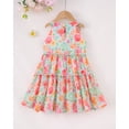 thumbnail image 4 of Baby Girls Clothes Toddler Girl Floral Dress 4T Girls Summer Dress 5T Girls Sleeveless Halter Dress Multicolor, 4 of 10