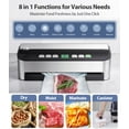 thumbnail image 4 of Vacuum Sealer Machine, Aeitto® 85KPA Fully Automatic 8-IN-1 Food Sealer with Bags Storage, Build-in Cutter, Moist&Dry Mode and Air Suction Hose | Digital Countdown | Sous Vide, 4 of 22