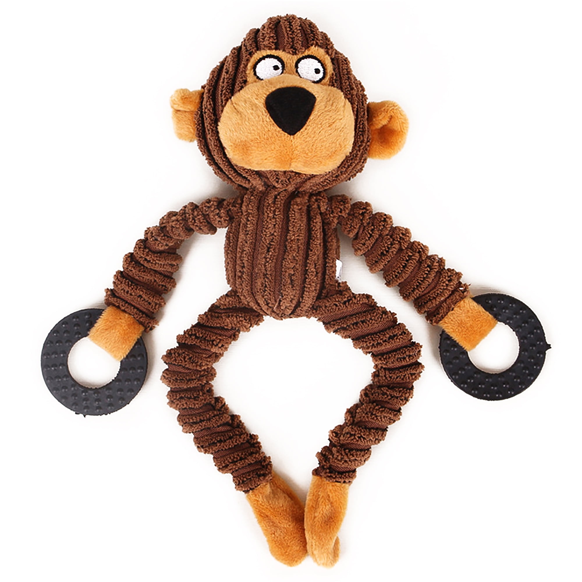 Kepooman No Stuffing Plush Animal Dog Squeaky Toy for Small Medium Large Dog Pets, Dog Chew Toy for Teething Chewing and Playtime, Single, Monkey Kepooman No Stuffing Plush Animal Dog Squeaky Toy for Small Medium Large Dog Pets, Dog Chew Toy for Teething Chewing and Playtime, Single, Monkey
