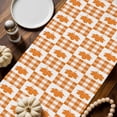 thumbnail image 5 of Table Runner Dresser Scarves 90 Inch Long,Fall Maple Leaf Orange Buffalo Plaid Linen Dining Table Runners, 5 of 9