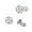 3mm, variant on Crystal Dermal Anchor Tops and Base 316L Surgical Steel 14G Cubic Zircon Microdermals Body Piercings Studs Internally Threaded Surface Skin Piercing Body Jewelry
