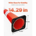 thumbnail image 5 of VEVOR 6Pack 36" Traffic Cones, Safety Road Parking Cone with Black Weighted Base, PVC Orange Traffic Safety Cones, Hazard Cones Reflective Collars for Construction Traffic Parking, 5 of 9