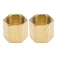 thumbnail image 1 of Conectores hexagonales de doble rosca interna hembra de latón Unique Bargains 3/4" 1.1" 2 Pcs, 1 of 7