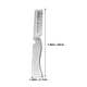 thumbnail image 3 of GOOHOCHY Peine de bolsillo plegable hecho a mano para hombres, peine de dientes finos, alisador para el cuidado diario, peinado de barba o bigote, plateado, L, 3 of 8