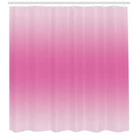 Ombre Shower Curtain Dreamy Pale Pink Waterfall Cotton Candy