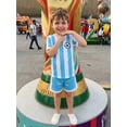 thumbnail image 6 of RUINIXCW Toddler Baby Boy Football Soccer Jersey Outfit Infant Baby Boys Fall Summer Clothes Crew Neck Short Sleeve Shirt and Shorts 2 Pcs Set, 6 of 9