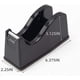 thumbnail image 2 of Dispensador de cinta de escritorio Portarrollos de adhesivo (se adapta a núcleos de 1" y 3") con base antideslizante con peso Negro Ofspeizc WRJM-595-1, 2 of 6