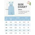 thumbnail image 7 of Happy Cherry Sleeveless Jumpsuit for Kids Casual Spaghetti Strap Romper Girls Summer Cotton Overalls Short Pants with Pockets 11-12 Years, 7 of 7