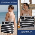 thumbnail image 2 of Beach Bag for Women - Large Beach Tote Bag,  Sandproof Beach Bag with Zipper, Large Swim Pool Beach Tote, 2 of 5