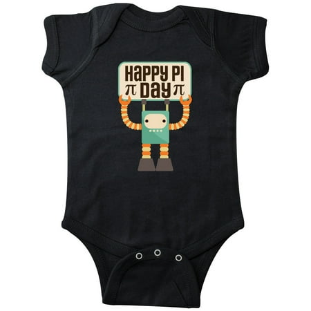 

Inktastic Happy Pi Day Robot Math Class Gift Baby Boy or Baby Girl Bodysuit