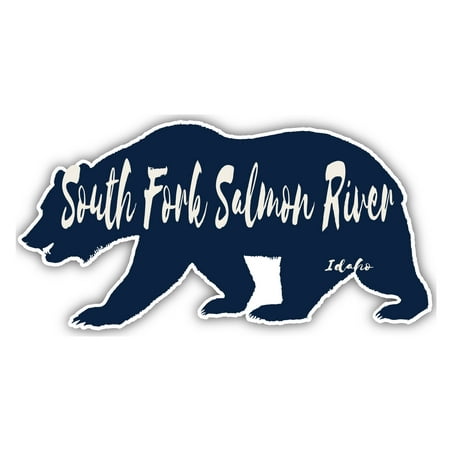 

South Fork Salmon River Idaho Souvenir 3x1.5-Inch Fridge Magnet Bear Design