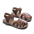 thumbnail image 6 of Wangkekeji Children's Shoes Girls Sandals 2025 New Summer Baotou Woven Roman Shoes Medium And Large Children's Soft Soled Beach Shoes Girls Cleats Size 2, 6 of 6