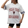 thumbnail image 2 of Women's Gameday Couture White Texas Tech Red Raiders Iconic Oversized Fashion Jersey, 2 of 5