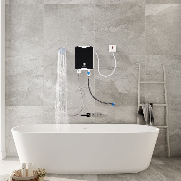 Loyalheartdy 5500W Electric Instant Hot Water Heater Mini Tankless Boiler  IPX5 Waterproof Home Kitchen Bathroom Shower Max55℃ 110V - Walmart.com