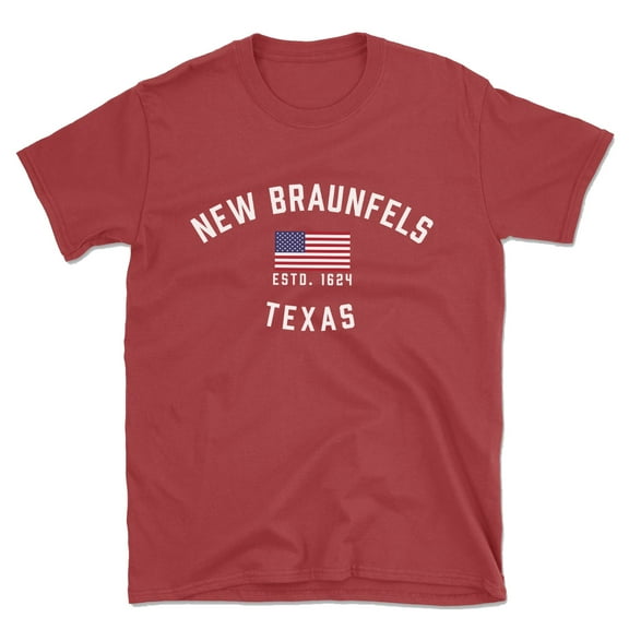 New Braunfels Texas Patriot Men's Cotton T-Shirt