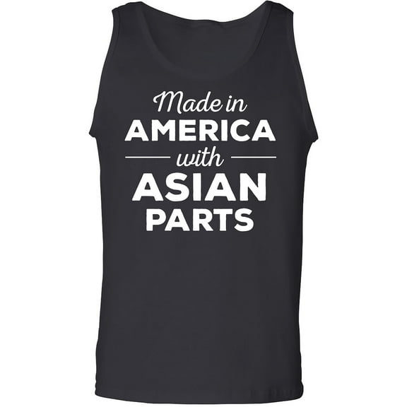 Made In America w/ Asian Parts Adult Tank Top