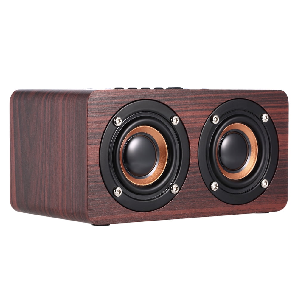 wood grain bluetooth speaker