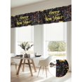 thumbnail image 6 of Happy New Year Valances for Windows, Colorful Modern Abstract Art Light Filtering Kitchen Curtains, Rod Pocket Window Valance Curtains for Living Room Bedroom, 42" W x 12" L, 2 Panels, 6 of 9