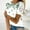 Green, variant on Womens Spring Tops Green Crew Neck Floral Casual Short Sleeve Hollow T-Shirts Spring Blouses for Women 2024 M