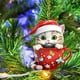 thumbnail image 1 of Adornos navideños, adornos navideños, regalos navideños, colgante navideño de gato, colgante de coche, gorro navideño de acrílico, colgante navideño de gato, un adorno decorativo, 1 of 6