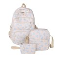 thumbnail image 3 of School Backpack Set for Girls Cute Bow Printed Lightweight Casual Daypack with Crossbody Bags and Pencil Case, 3 of 4