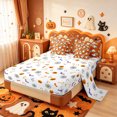 thumbnail image 3 of Manfei Cartoon Ghost 7 Pieces Full Size Bedding Sets,Halloween Themed Full Size Bed in a Bag,Halloween Reversible, 3 of 7