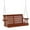 Brown, variant on Outsunny 2 Seater Porch Swing Wooden Patio Swing Chair Seat, White
