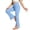 A377 Blue, variant on Teen Girls Split Hem Flare Pants V-Crossover Waist Slim Fit Yoga Leggings Bootcut Sports Trousers for Active Wear Dance Gym, 5T-16Y