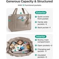 thumbnail image 3 of Diaper Bag Tote Puffer, Hospital Bag for Labor Delivery with Pacifier Case, Lightweight Baby Bag for Travel, Work | Multifunctional, Insulated Pockets, Water Resistance, 3 of 4