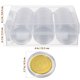 thumbnail image 5 of BRIGHTFUFU 100 Uds. Cajas para monedas conmemorativas, cajas de almacenamiento para monedas, estuche para colección de monedas, 5 of 7