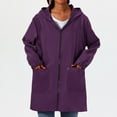 thumbnail image 6 of iHPH7 Rain Jacket Women Waterproof Hooded Rain Jacket Women Waterproof Jackets for Women Raincoats for Women with Hood Softshell Jacket Women Womens Fall Clothing Light Rain Jacket Women Black XXL, 6 of 8